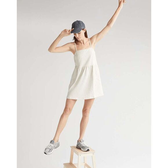 Richer Poorer Dresses & Skirts - Richer Poorer Cloud Weave Bone Off-White Mini Dress Women's Size XL NWT